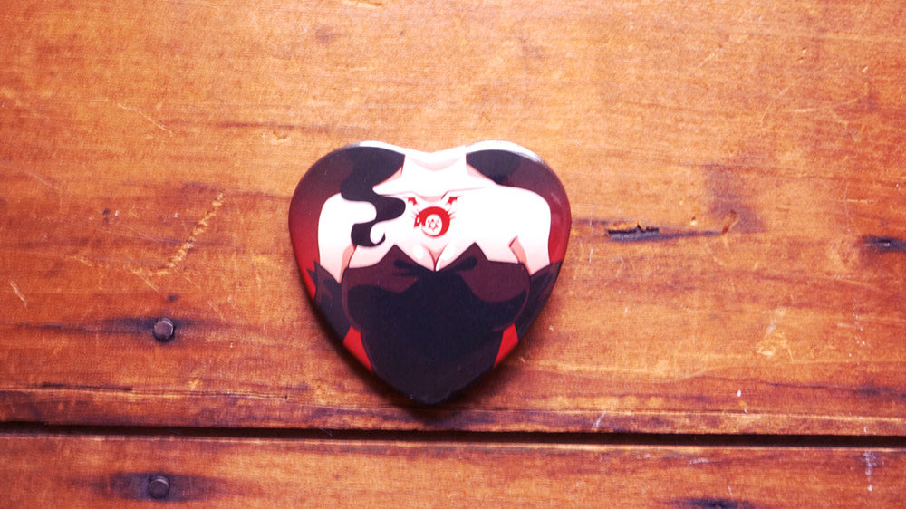 Lust Tiddy Heart Badge