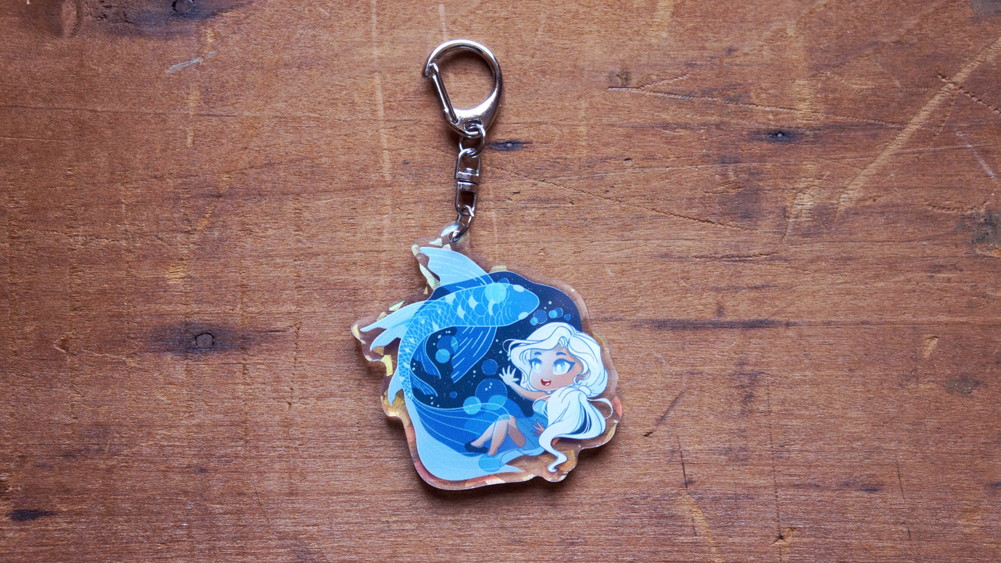 Butterfly Koi Original Keychain