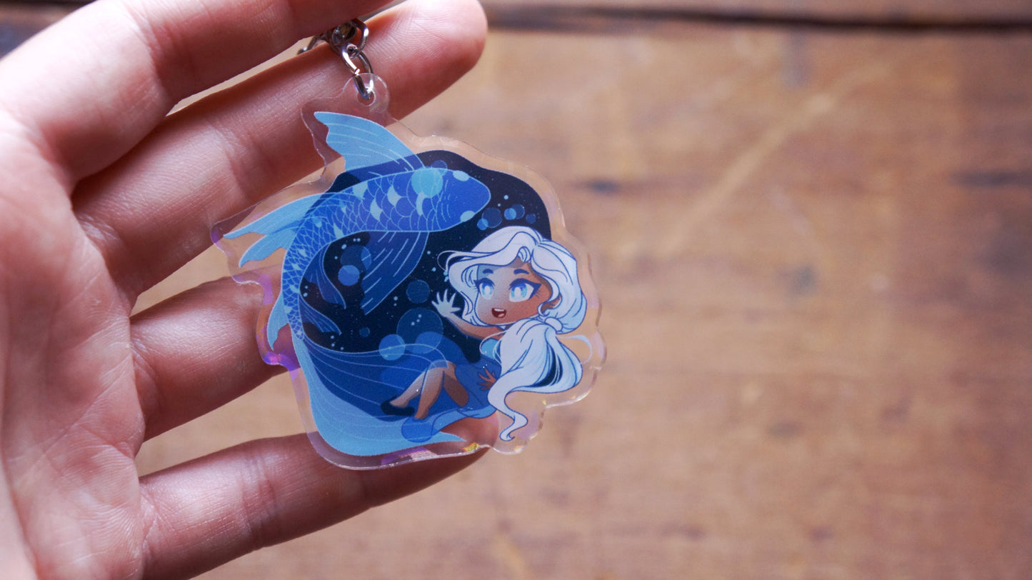 Butterfly Koi Original Keychain