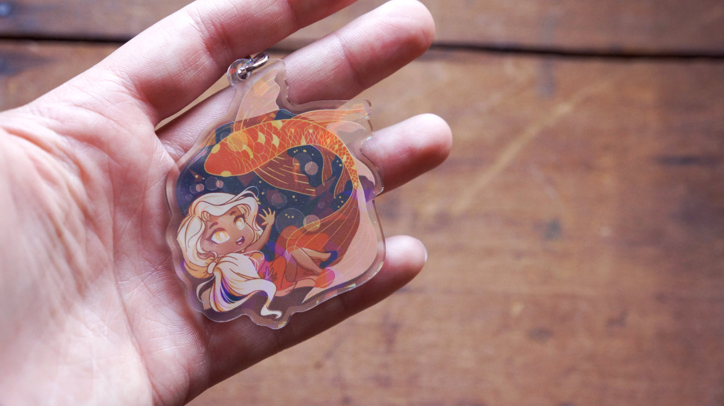 Butterfly Koi Original Keychain