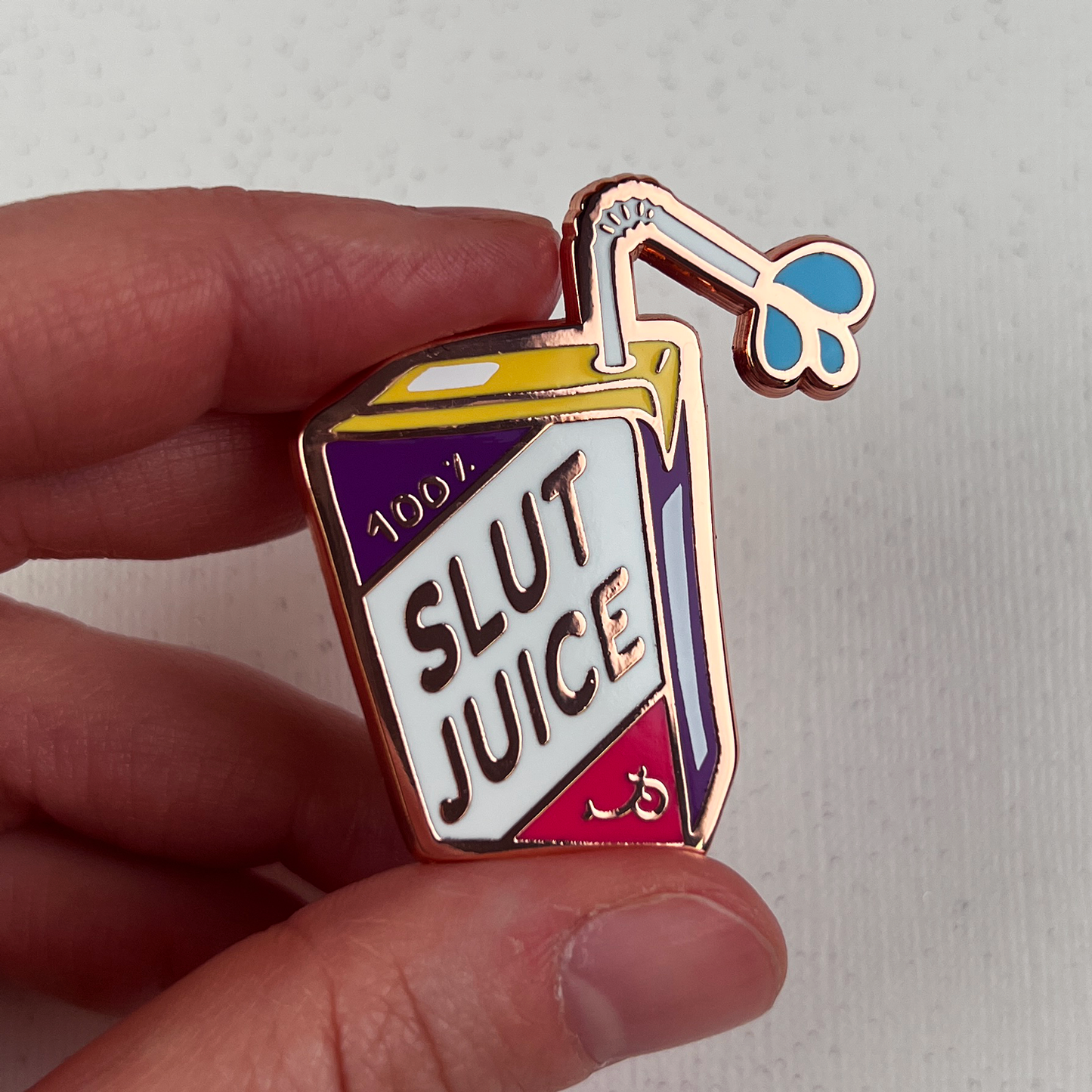 Slut Juice Enamel Pin