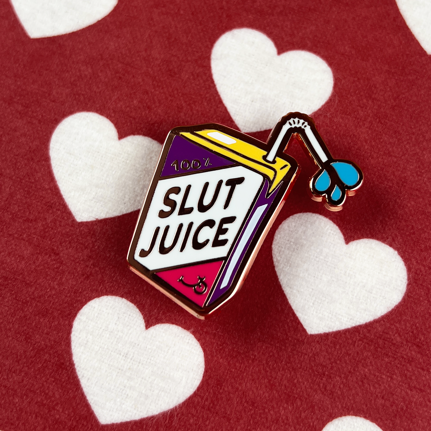Slut Juice Enamel Pin