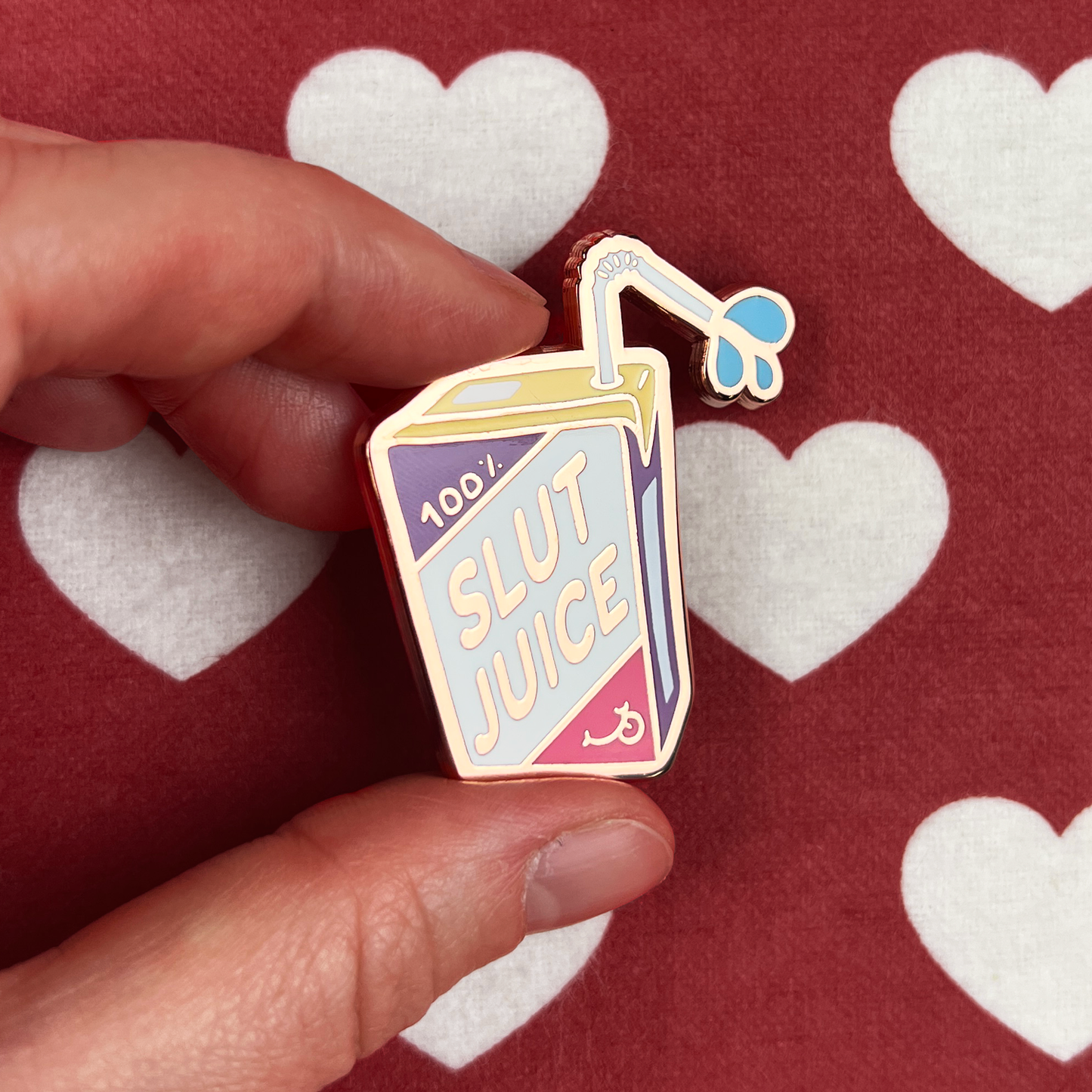 Slut Juice Enamel Pin