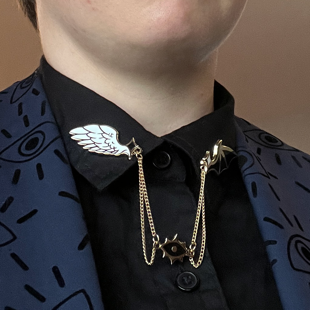 Angel x Demon Collar Pin