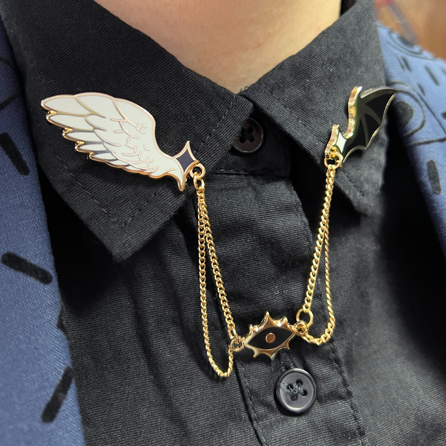 Angel x Demon Collar Pin