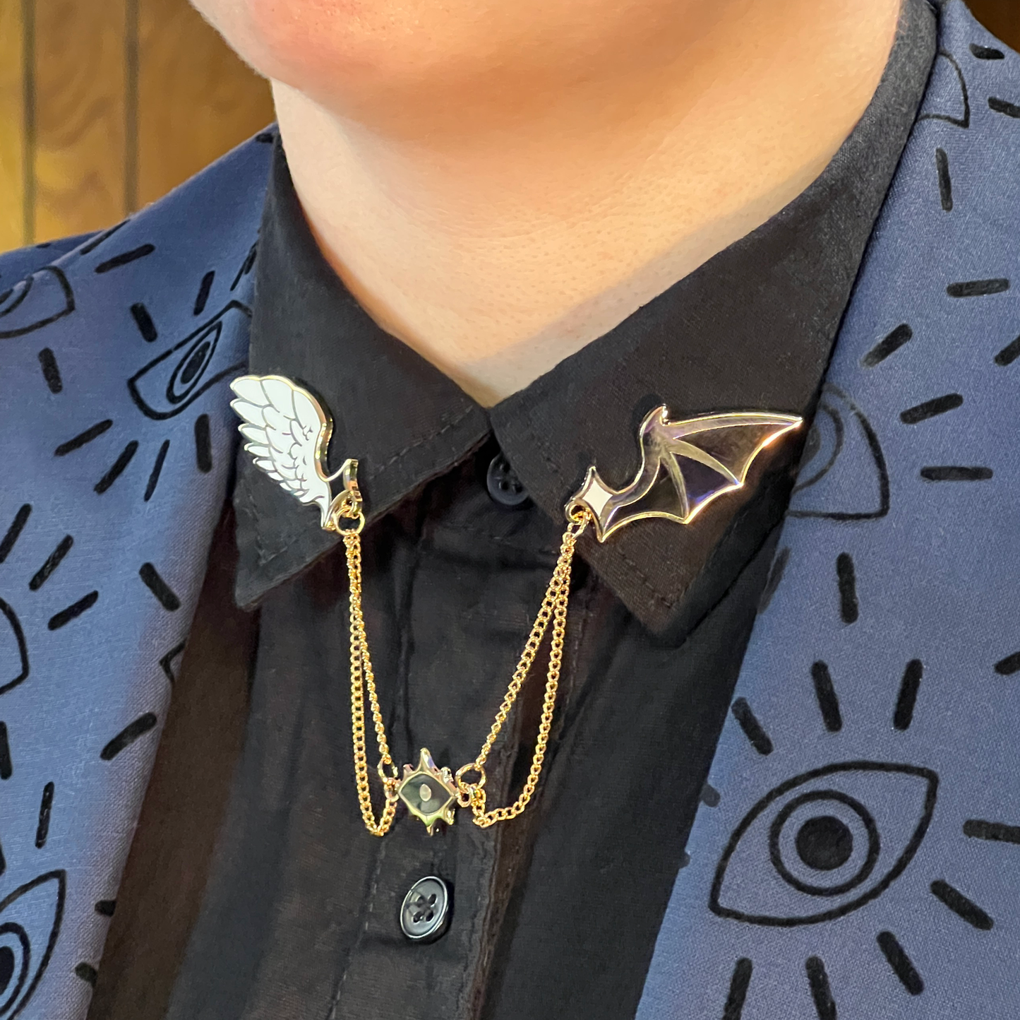 Angel x Demon Collar Pin