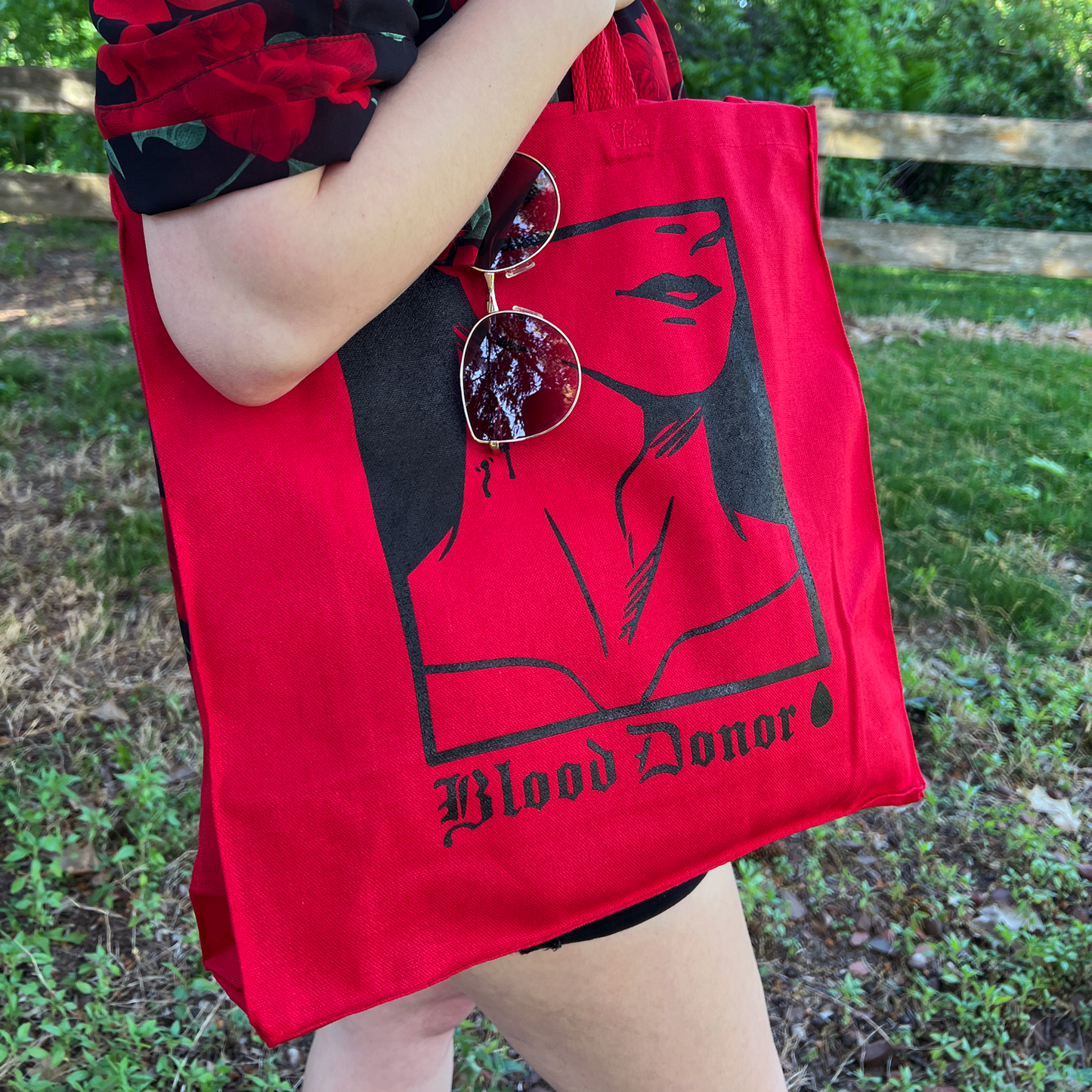Blood Donor Canvas Tote Bag