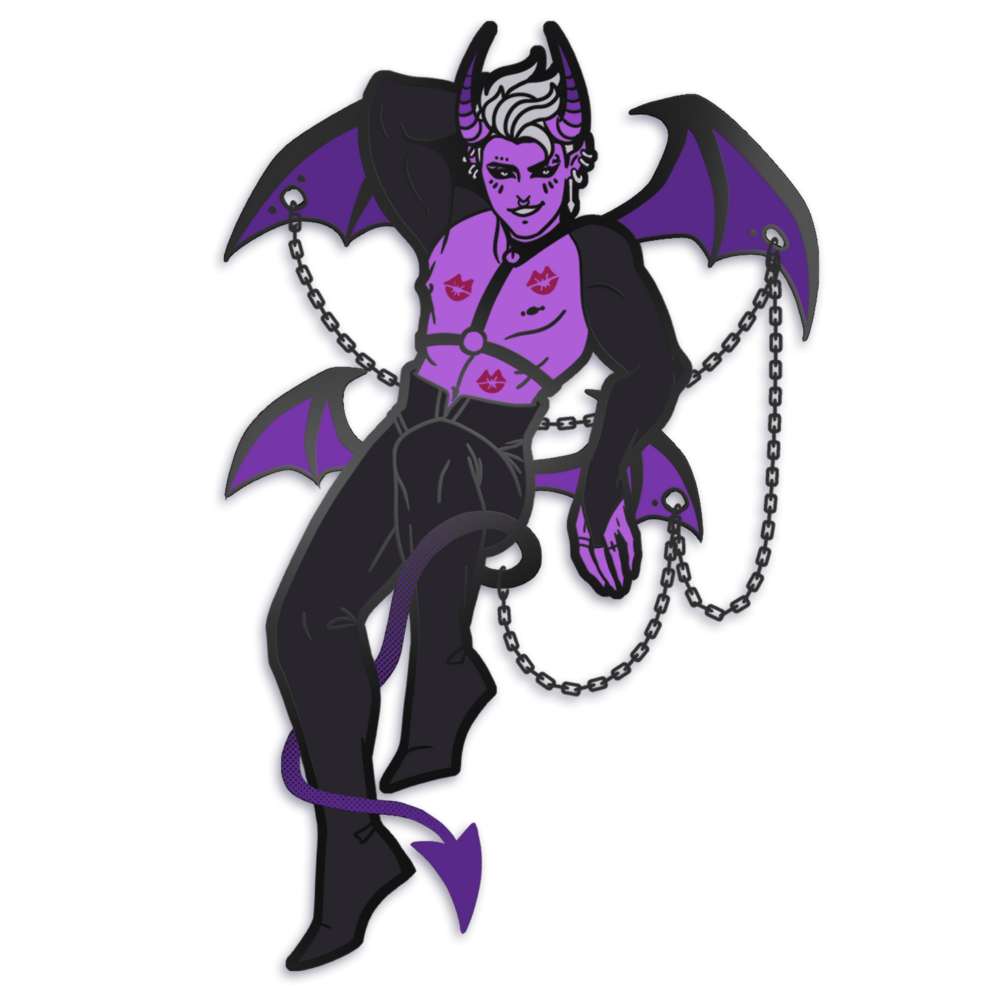 Dante the Devil Enamel Pin