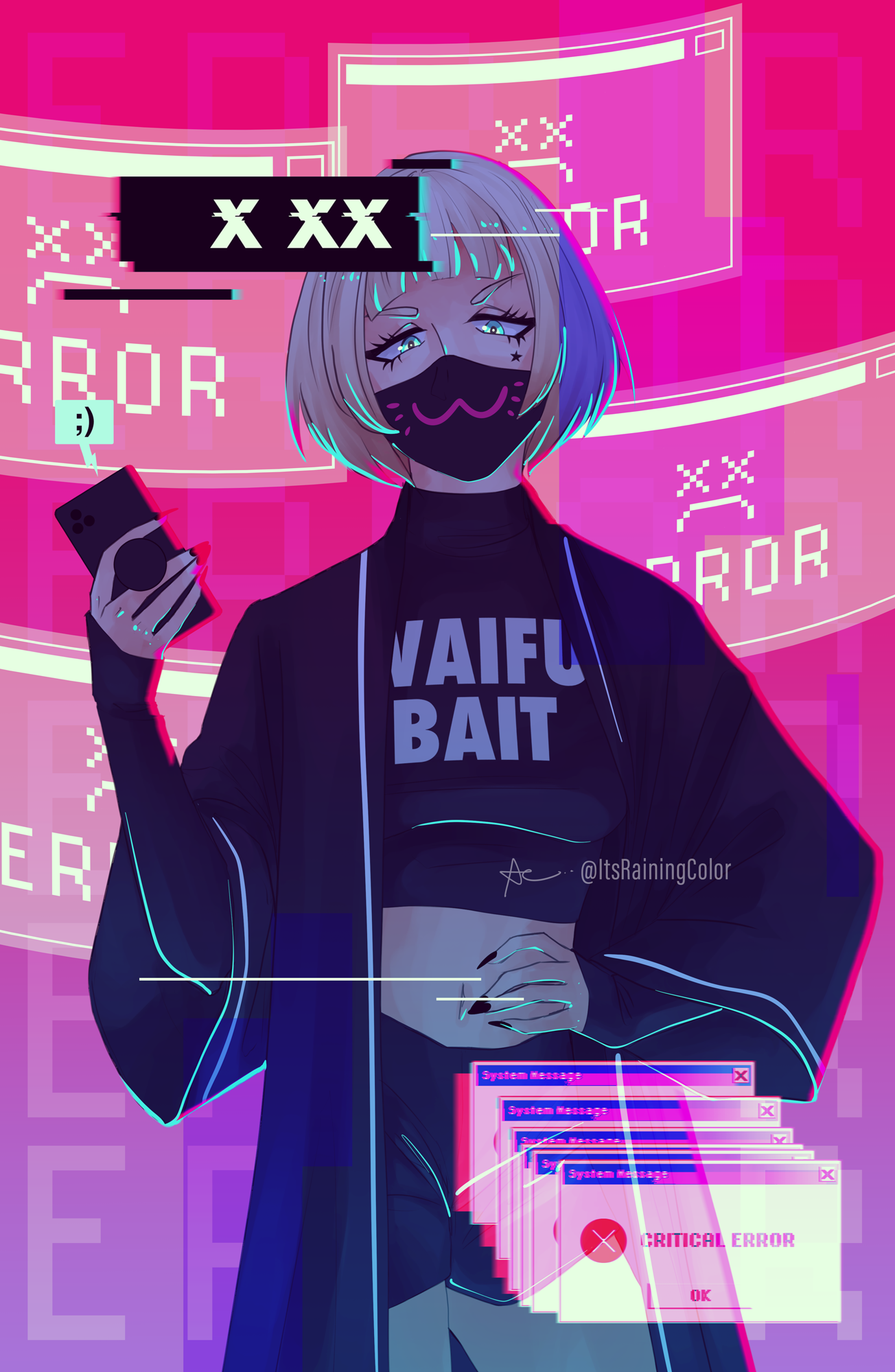 Waifu Bait 11x17 Art Print