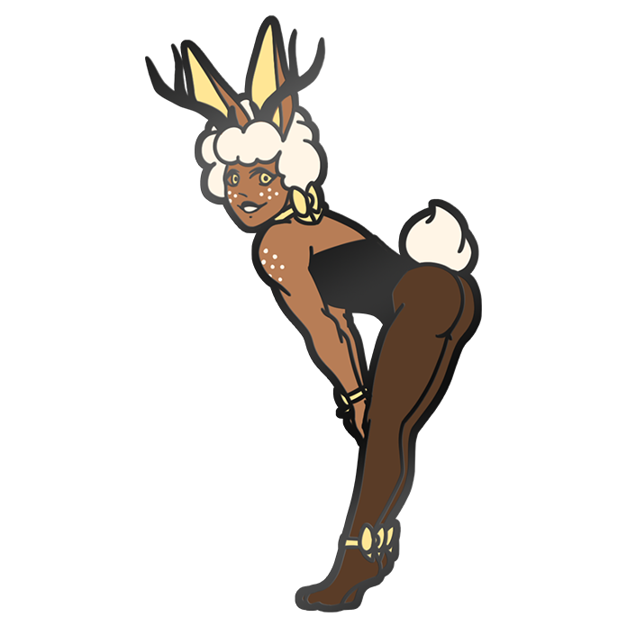 Jackalope Enamel Pin