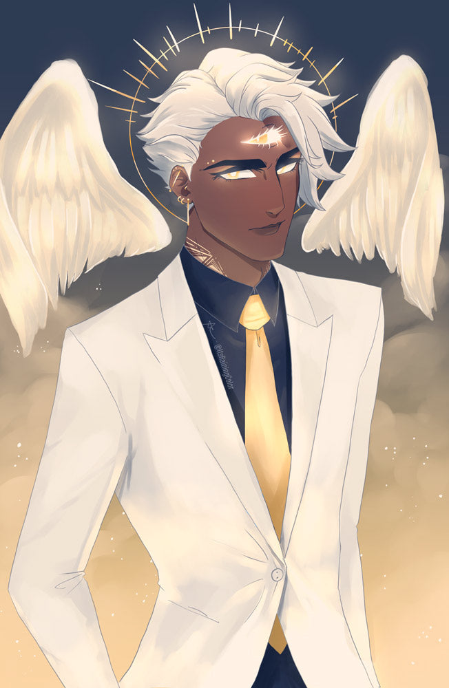 Raziel Angel OC 11x17 Art Print