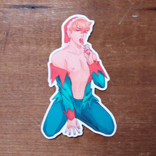 Sexy Santa Elf Sticker