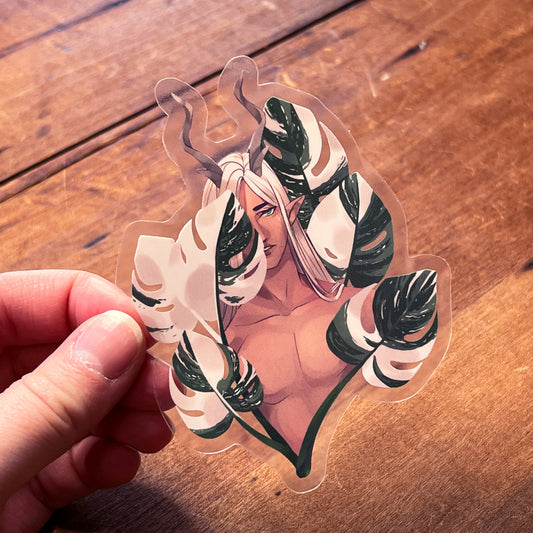 Plant Fae Original Clear Sticker