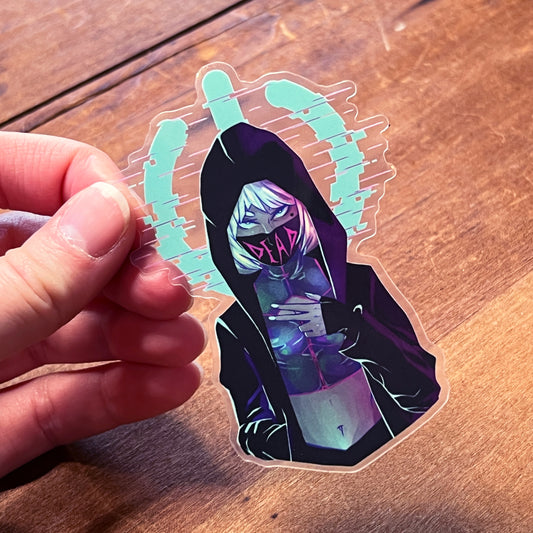 Lulu Hacker OC Clear Sticker