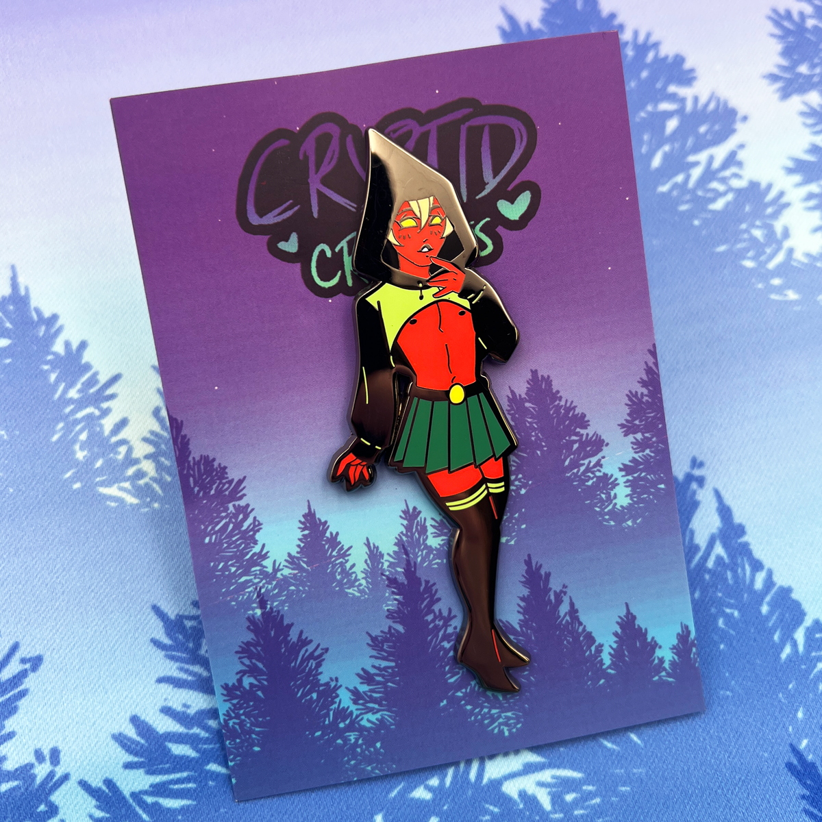 Flatwoods Monster Enamel Pin