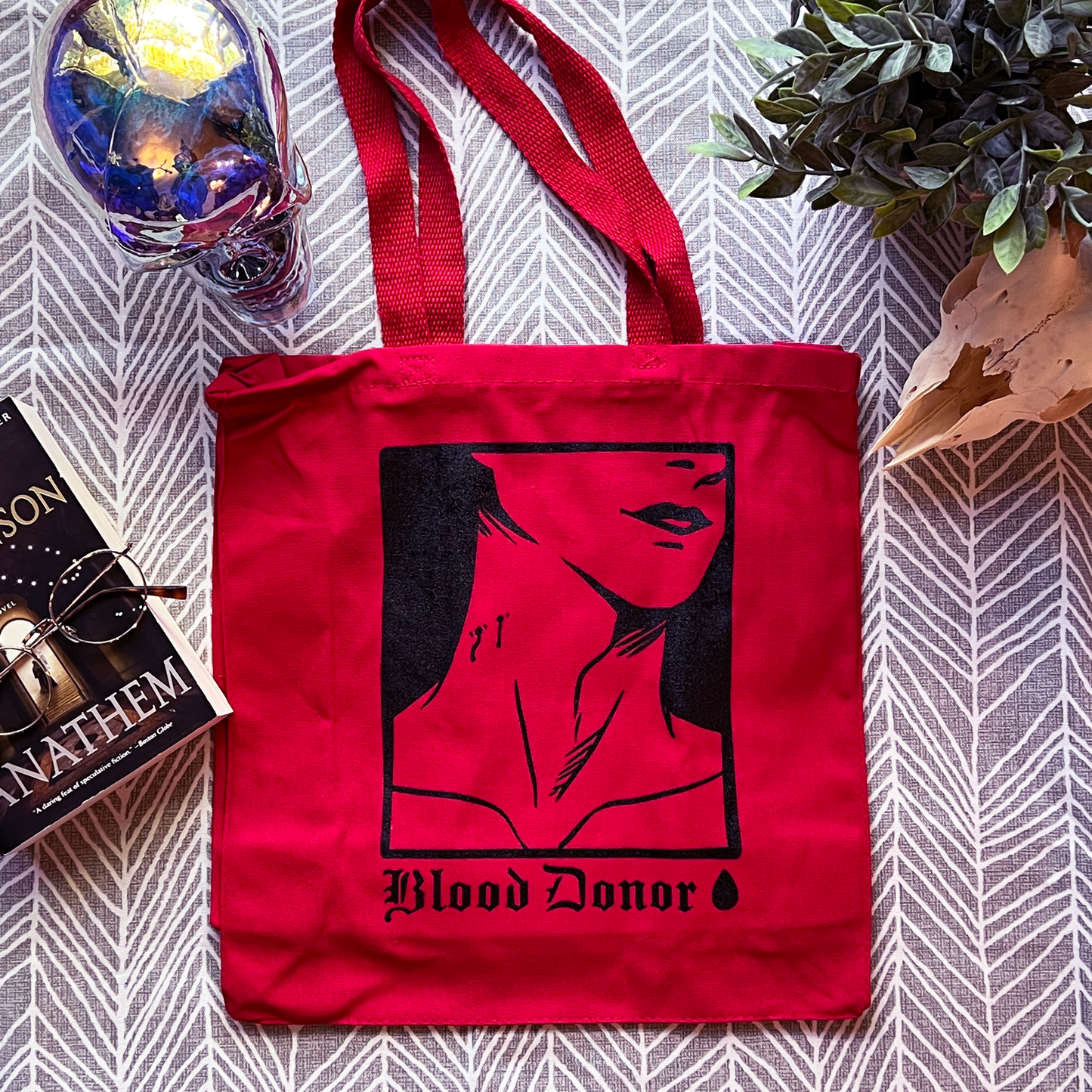 Blood Donor Canvas Tote Bag