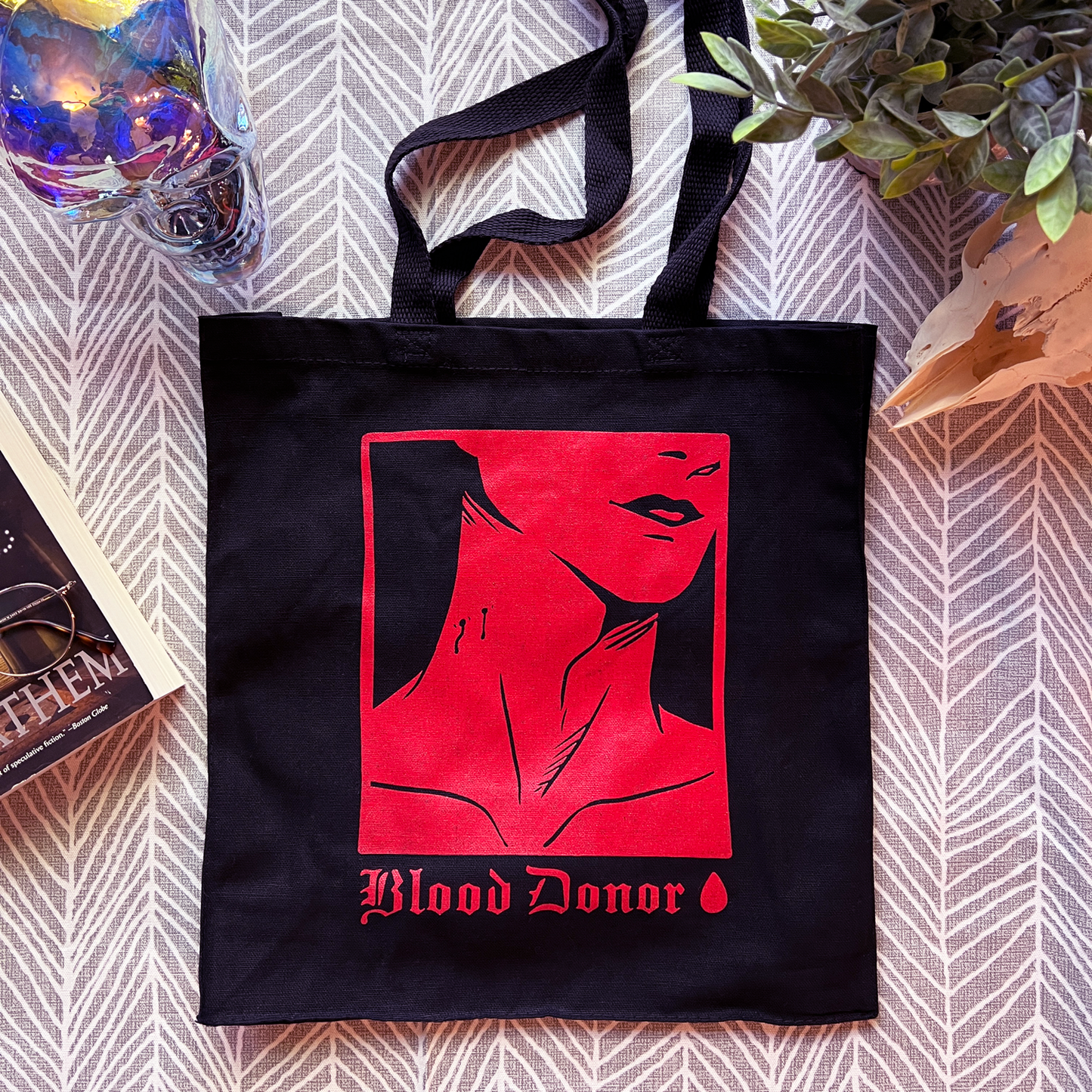 Blood Donor Canvas Tote Bag
