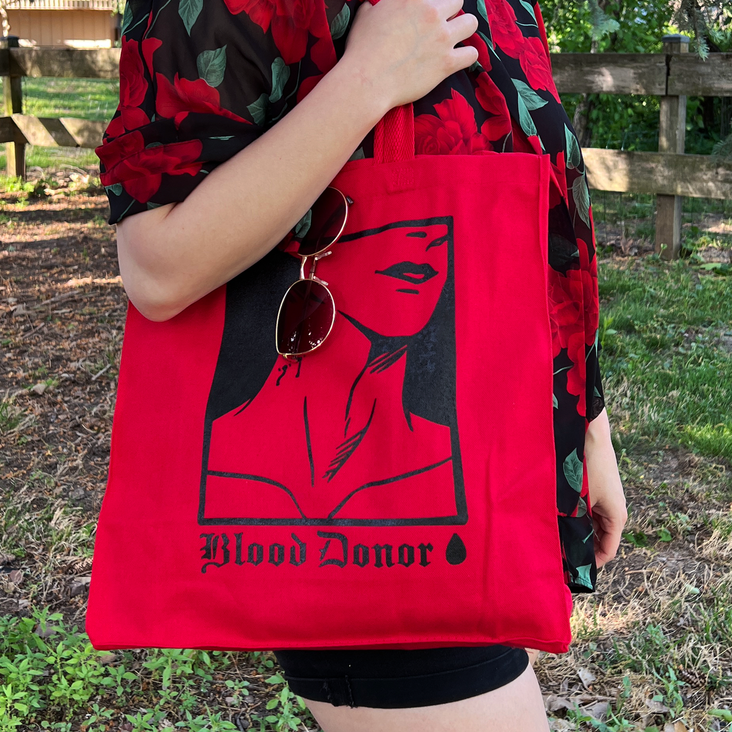 Blood Donor Canvas Tote Bag