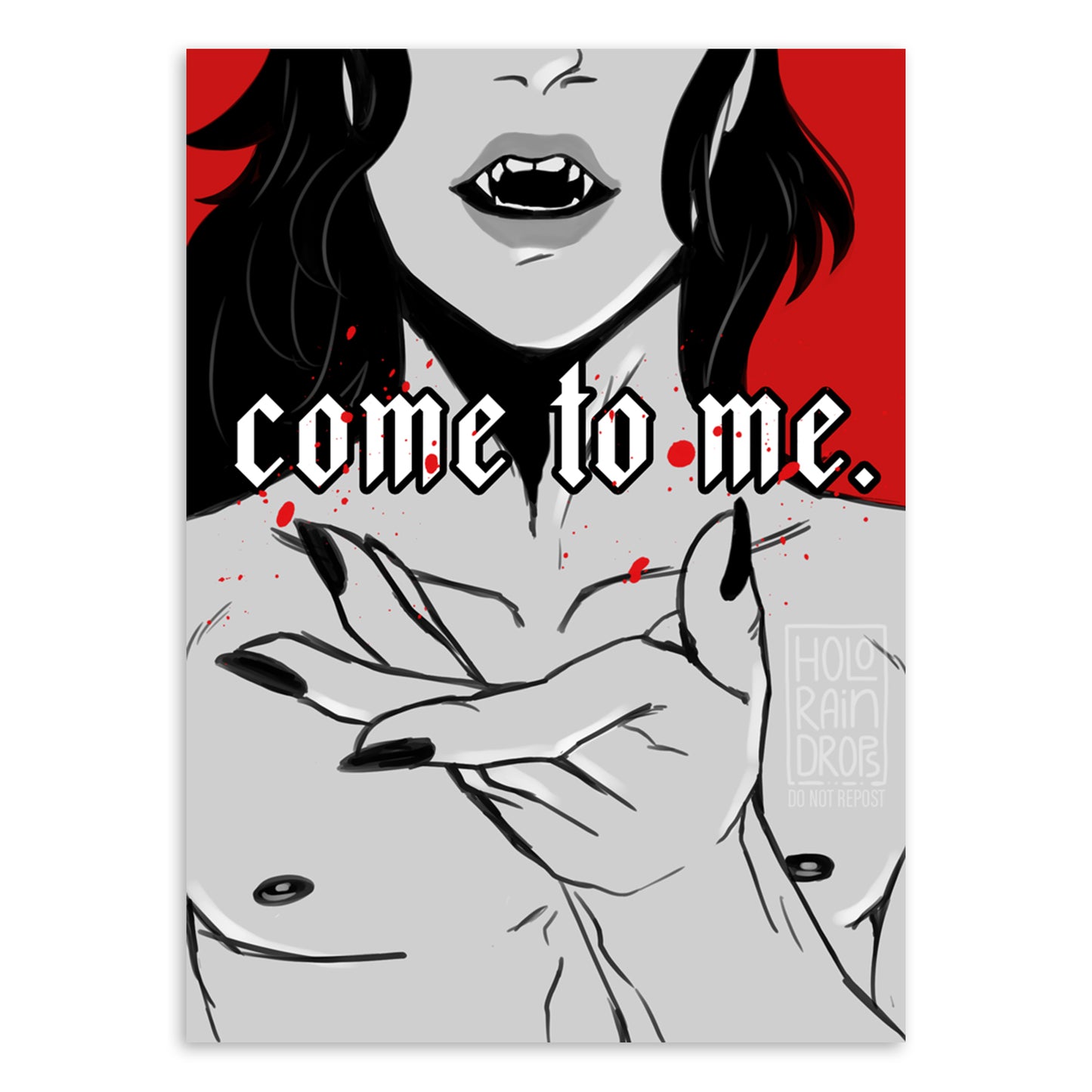 Come To Me 5x7 Foil Mini Print