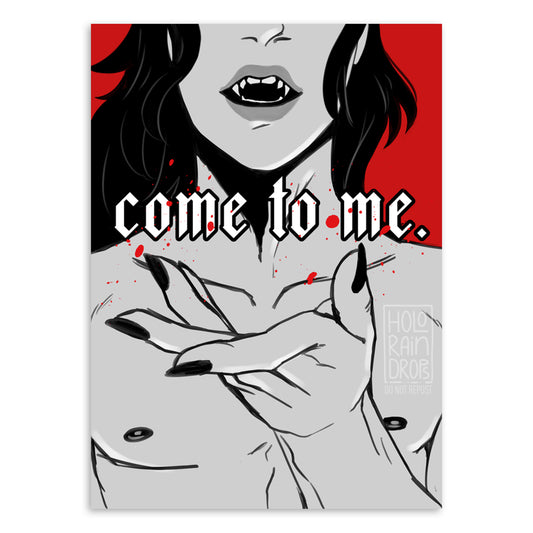 Come To Me 5x7 Foil Mini Print