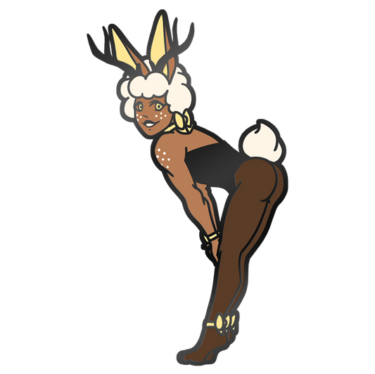 Jackalope Enamel Pin